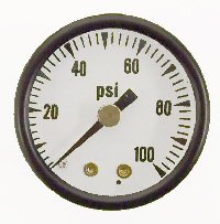 Fuel pressure gauge, 1.5" rear inlet  Part No. 02G15R