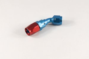 -10 AN Aluminum 45 Degree Hose Fitting  Part No. 021045